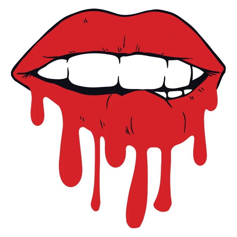 Auf die Lippenbeissen