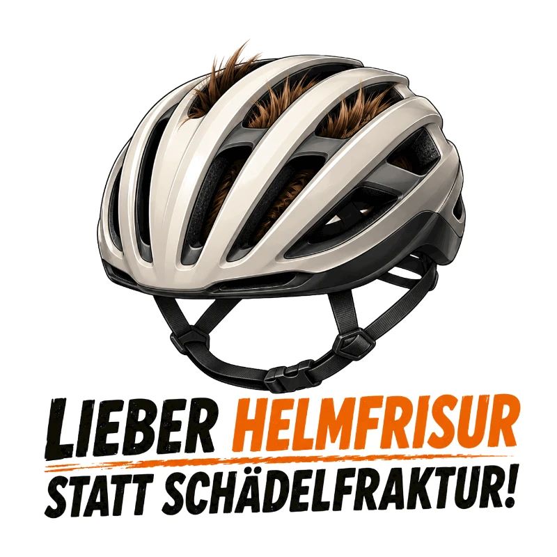 Lieber Helmfrisur statt Schädelfraktur