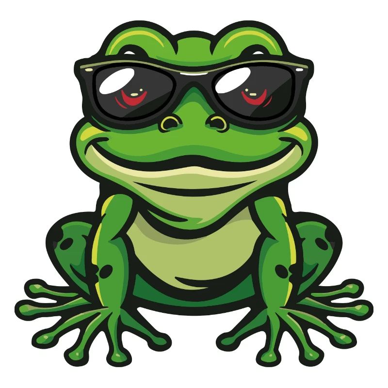 Frosch Comic Cool