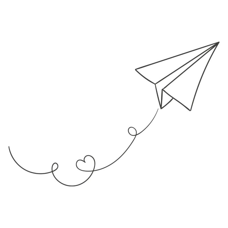 Papierflieger "Liebe"