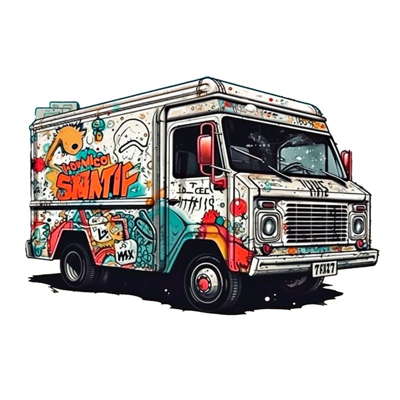 Graffiti-Truck-Straßenkunst