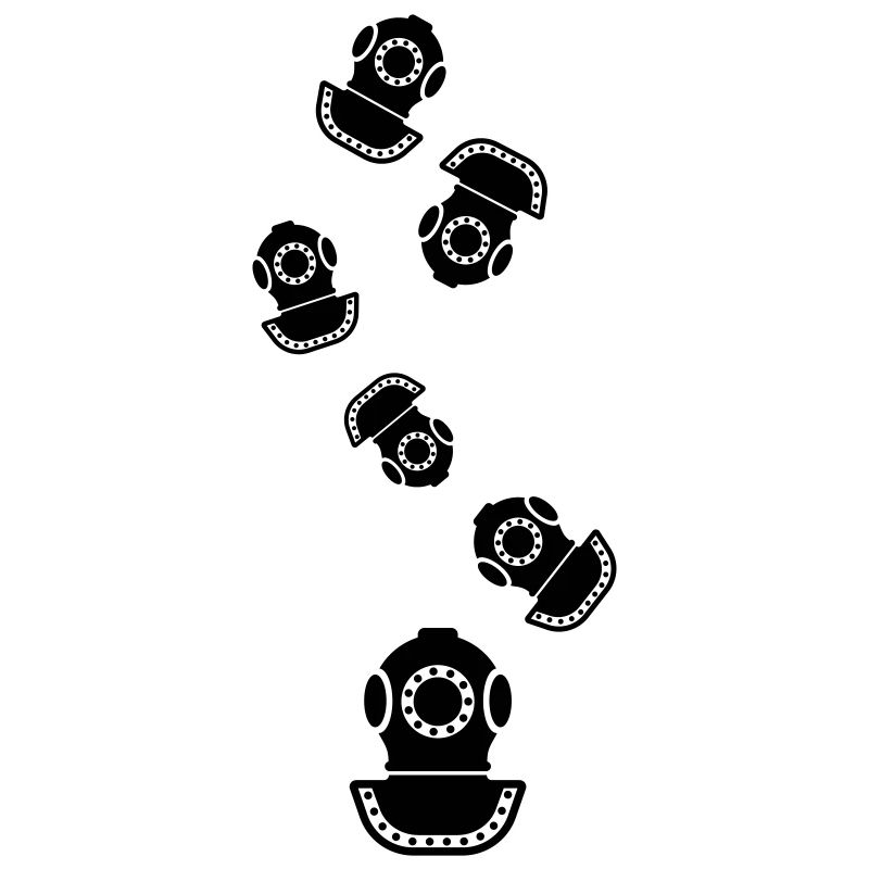 Casque de plongée symbole de plongée