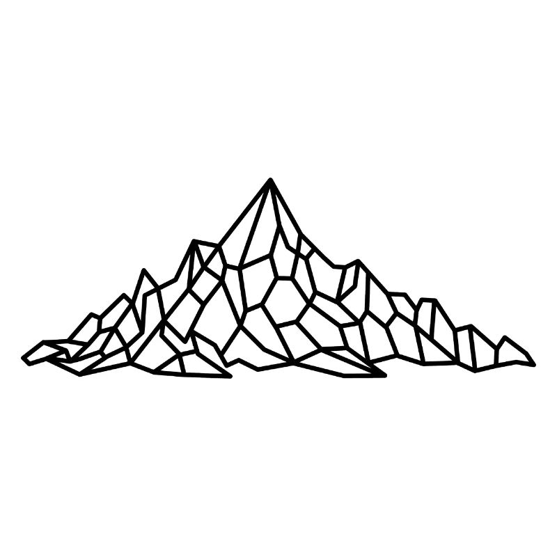 Mountains Geometric Hiking