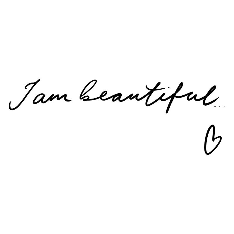 I am beautiful - Handlettering