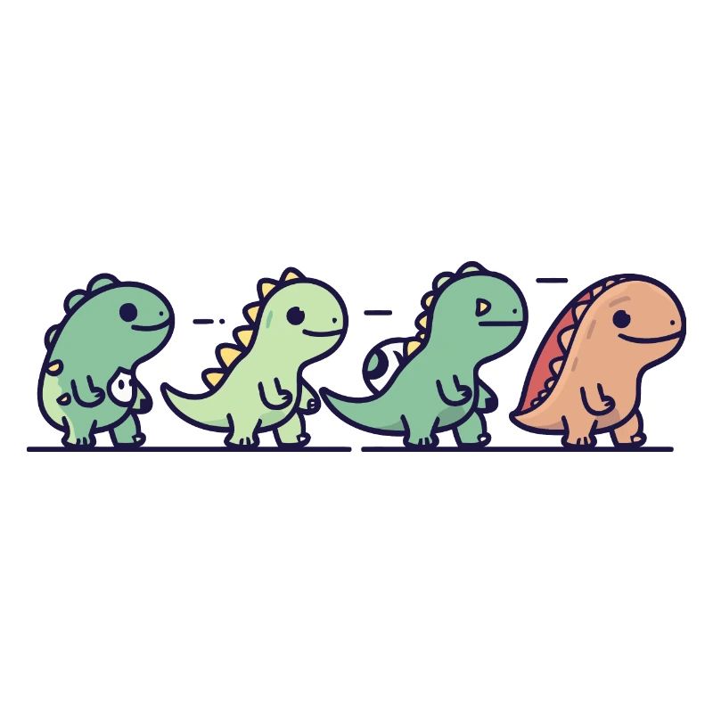 Dinosaurier Familie