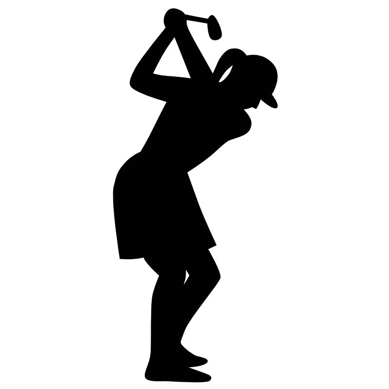 Golferin beim Abschlag