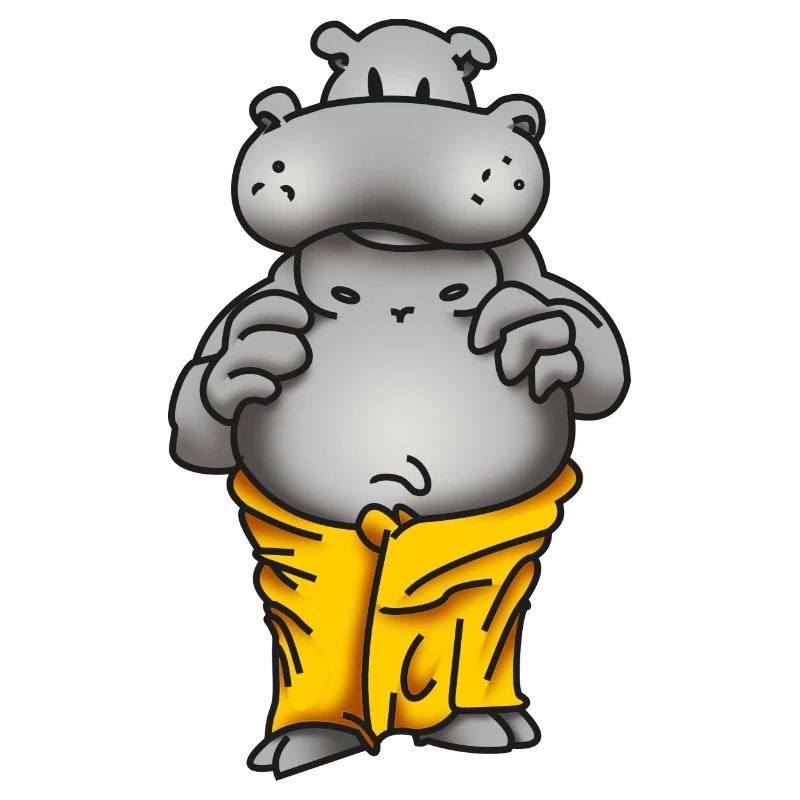 Sauna Flusspferd