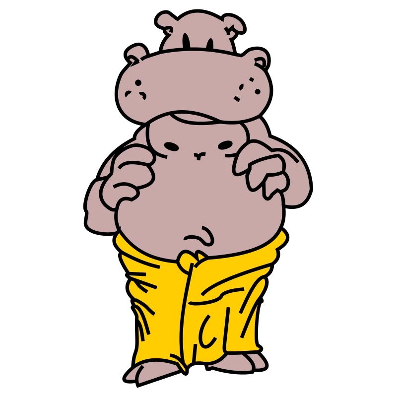 Sauna Flusspferd