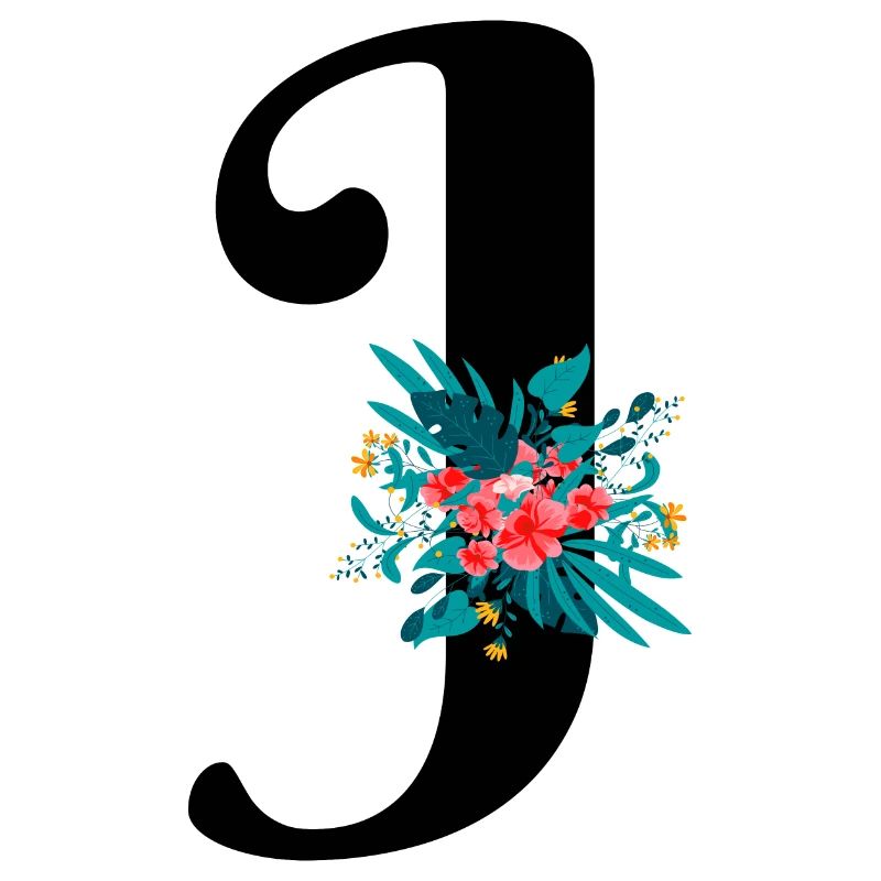 Buchstabe J Blumen