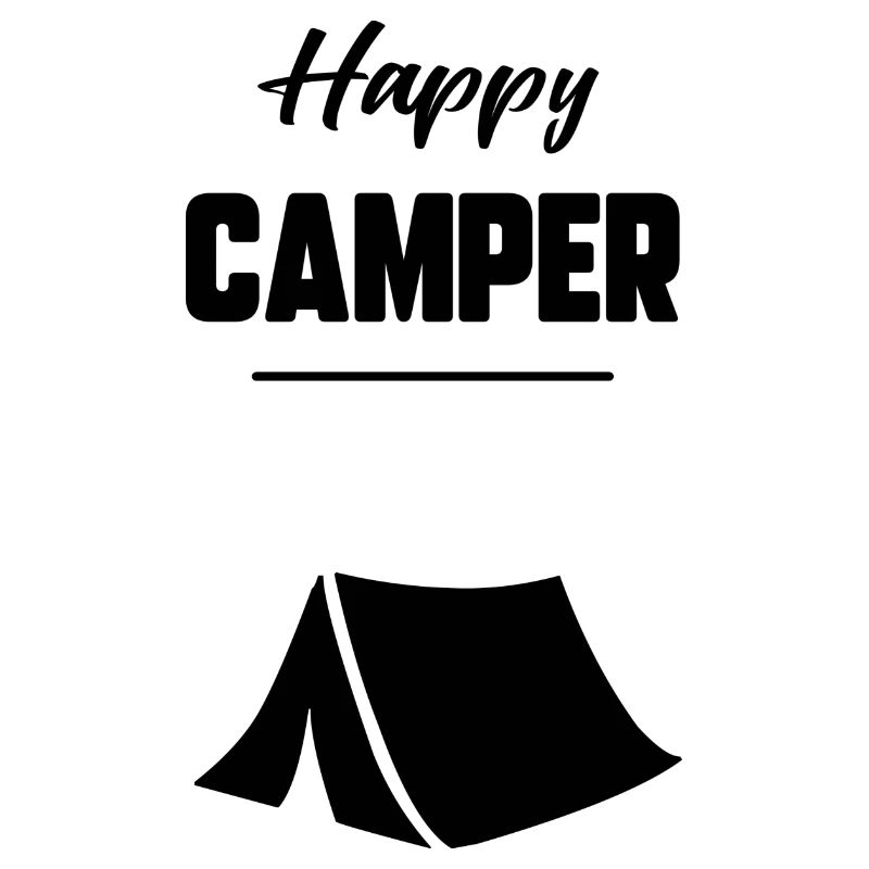 Glücklicher Camper
