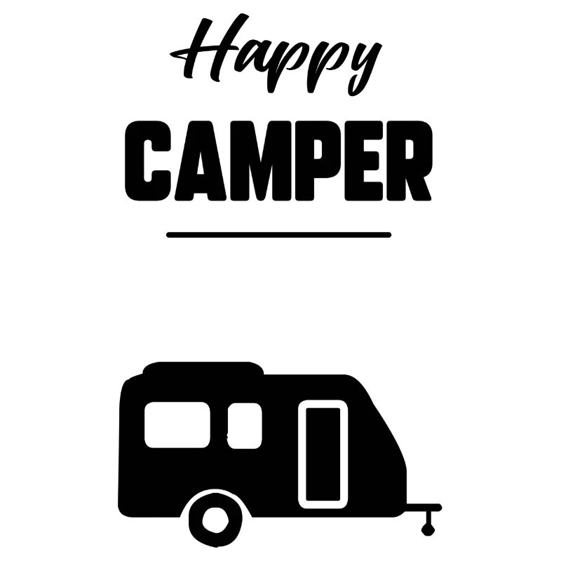 Glücklicher Camper