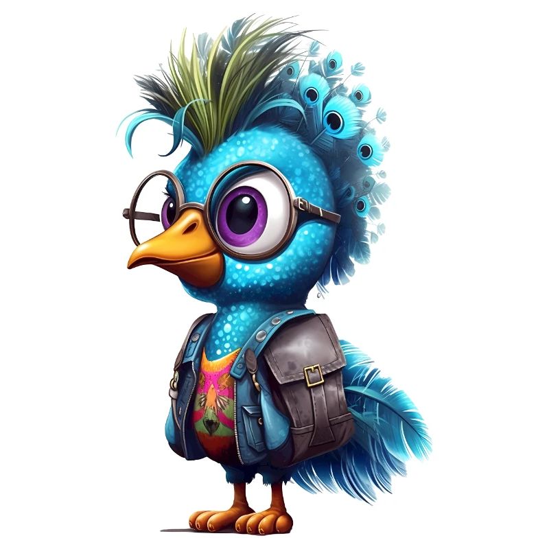 Cute Peacock Cartoon