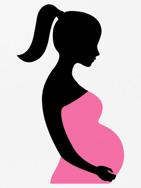Schwangere Silhouette
