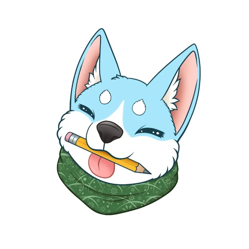 Shiba Inu blau