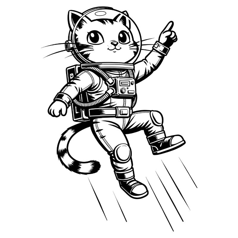 Katze Astronaut