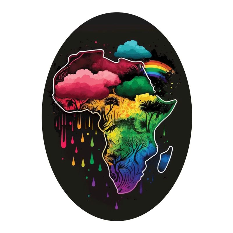 AFRIKA - MEDAILLONKARTE