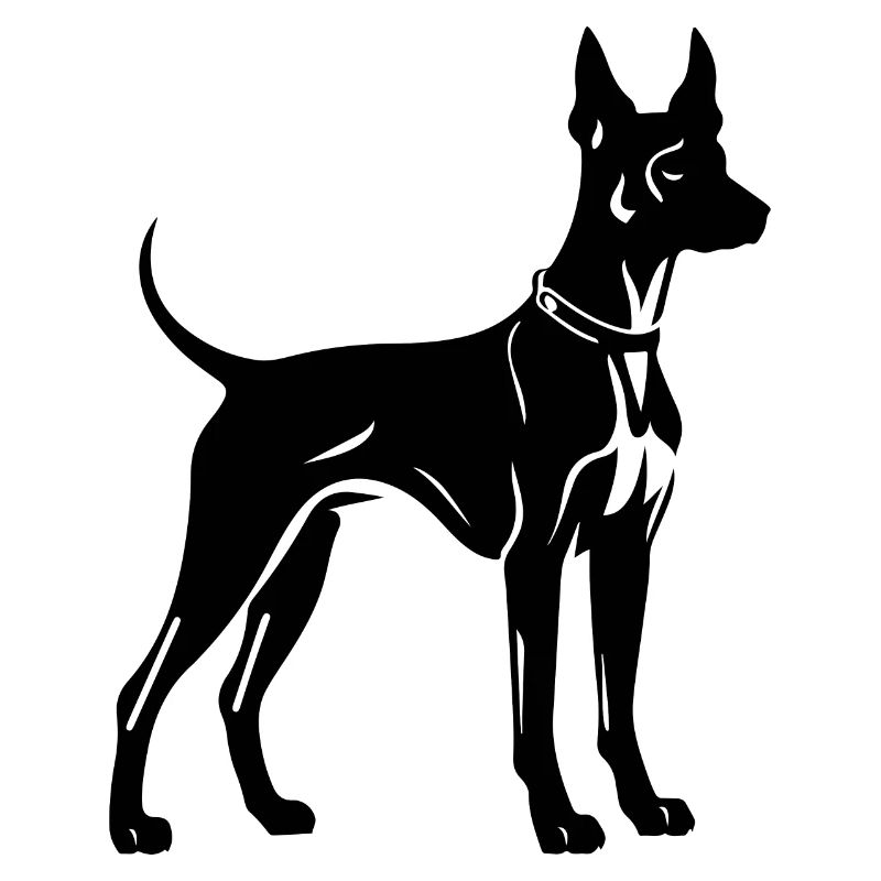 Doberman Hund Symbol