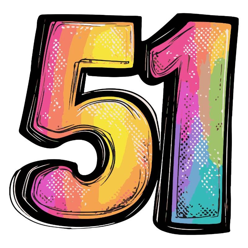 51 Zahl Symbol