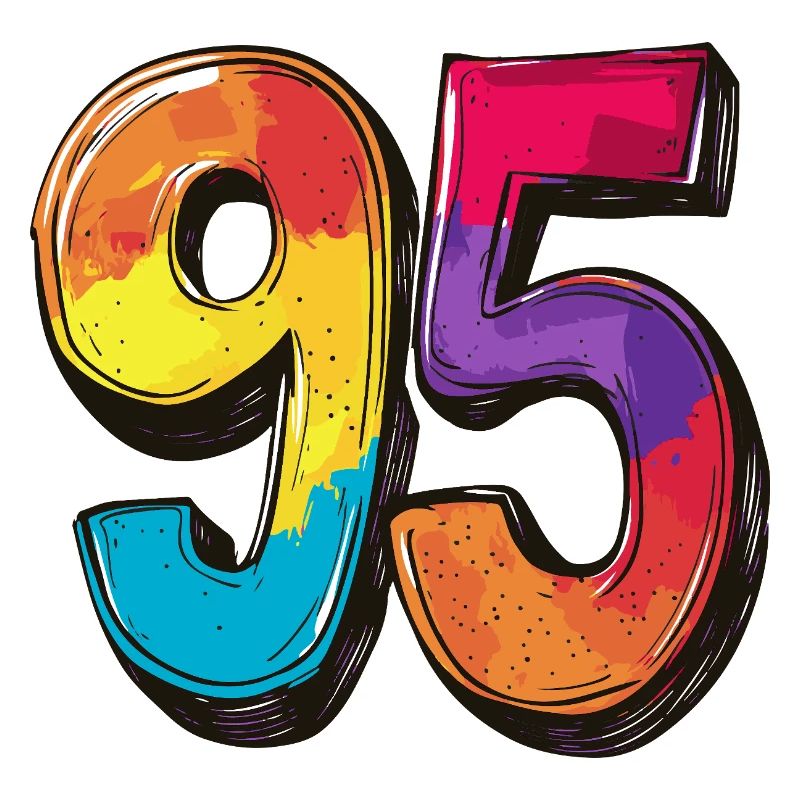 95 Zahl Symbol