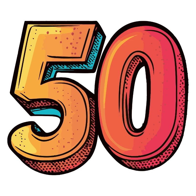 50 Zahl symbol
