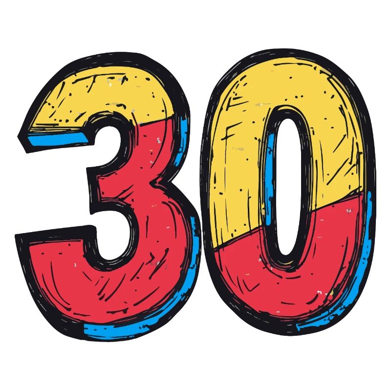 30 Zahl symbol