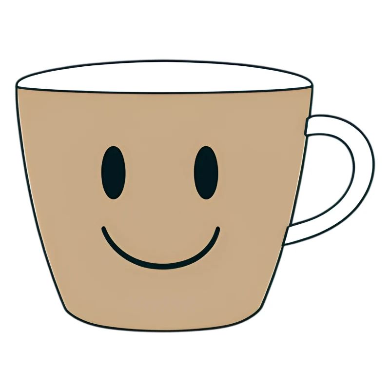 Lächelnder Kaffeebecher Design