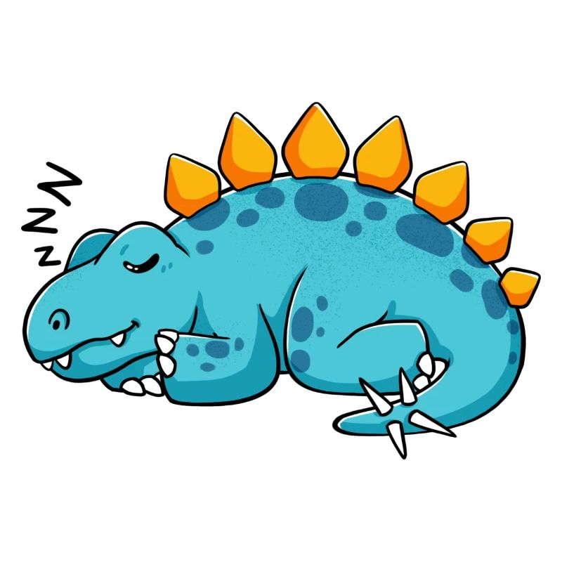 Dino sleeps cute gift idea dinosaur