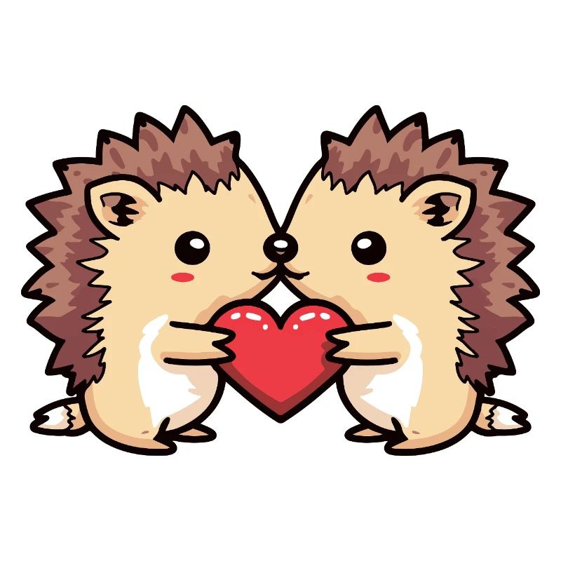 Igel Paar Valentinstag