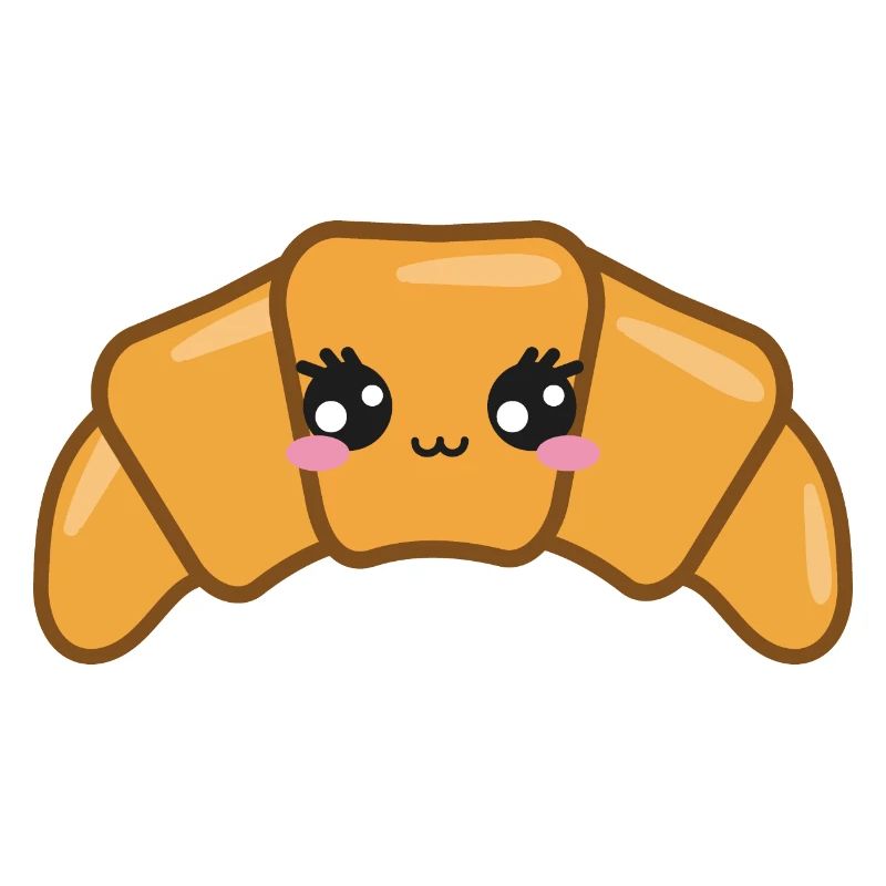 Croissant Süß Kawaii