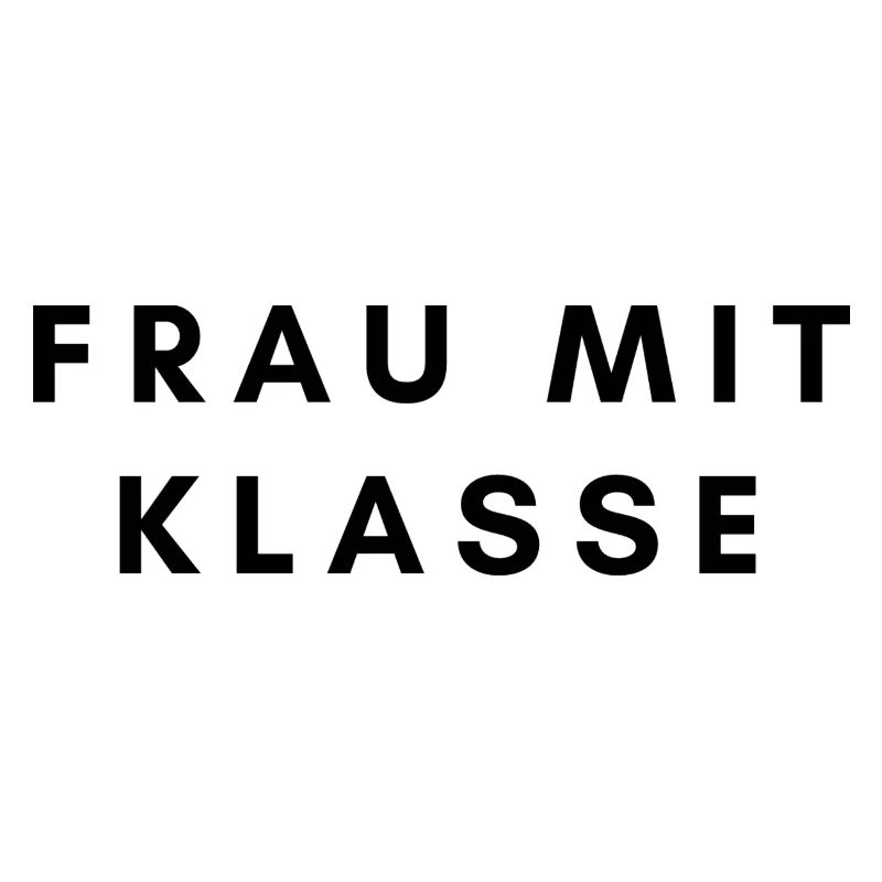 Frau mit Klasse