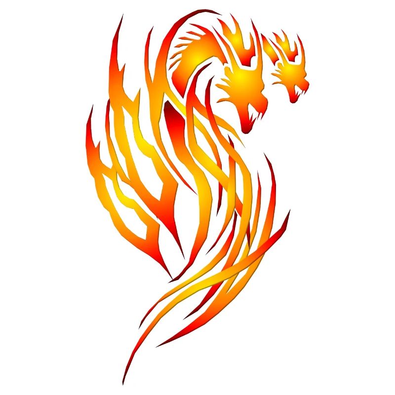 Roter Feuer-Drache