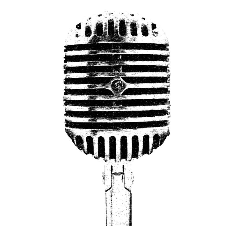 Ein cooles retro-mikrofon