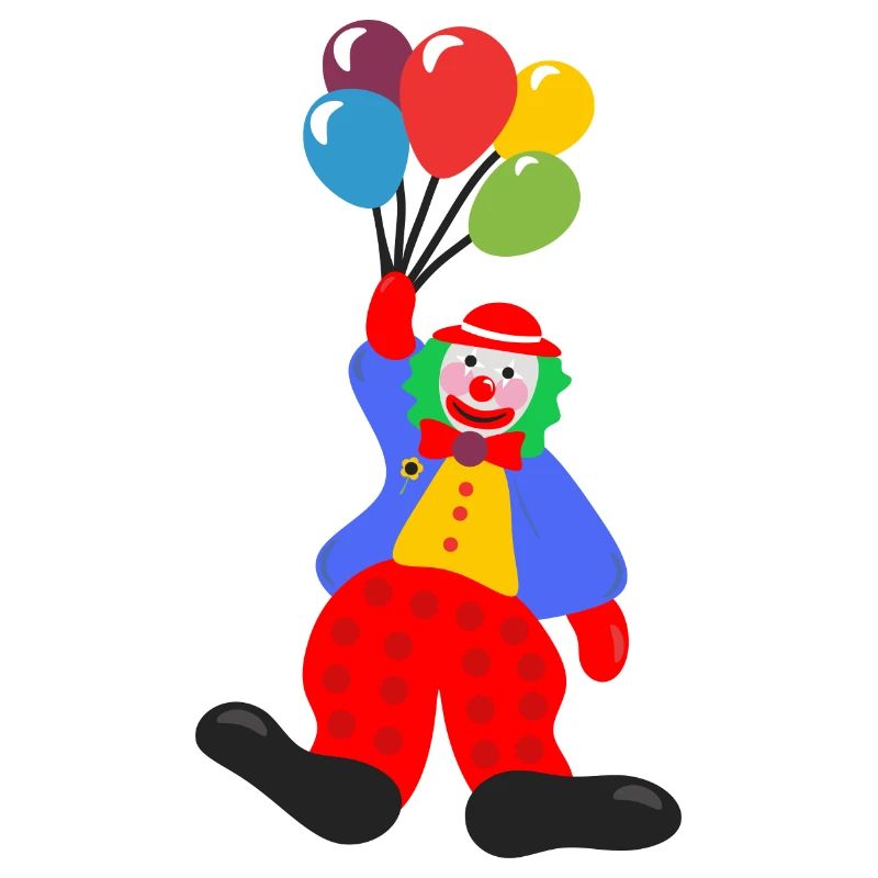 Clown mit Luftballons
