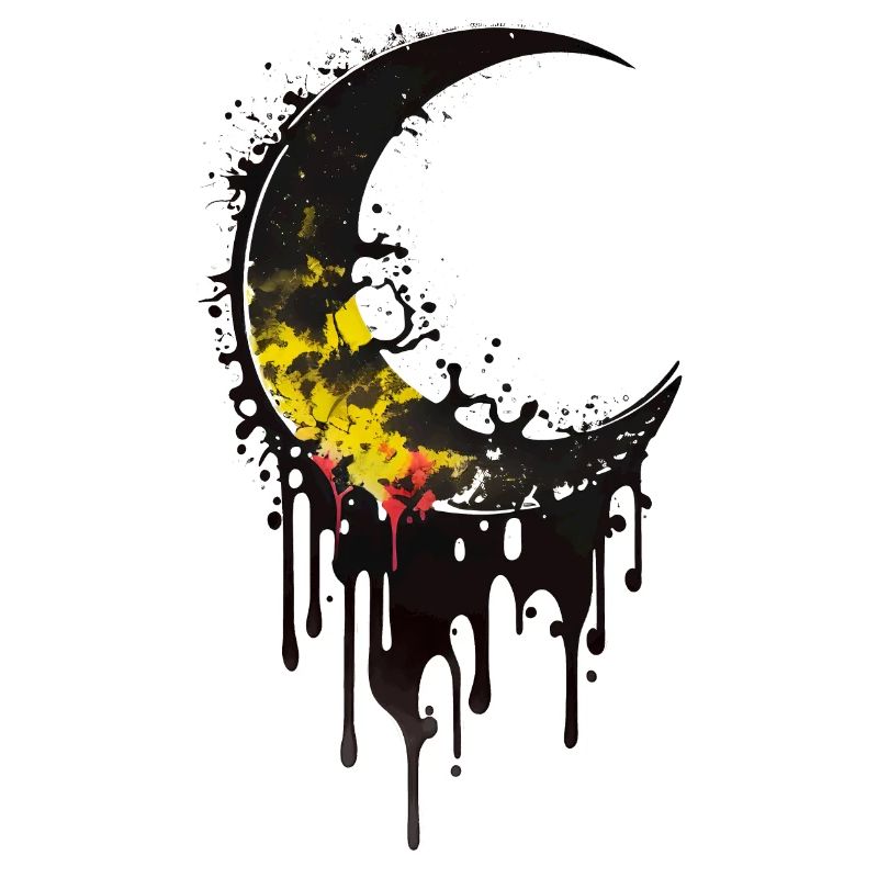 Melting Moon Graffiti