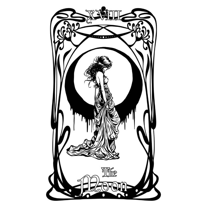 Die Mond Tarotkarte