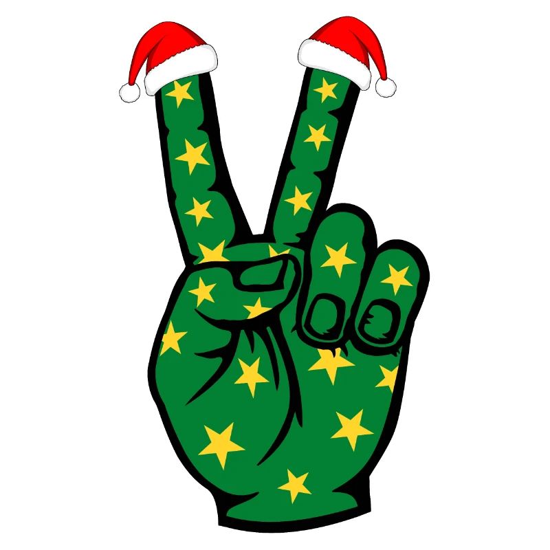 Weihnachten Peace Symbol
