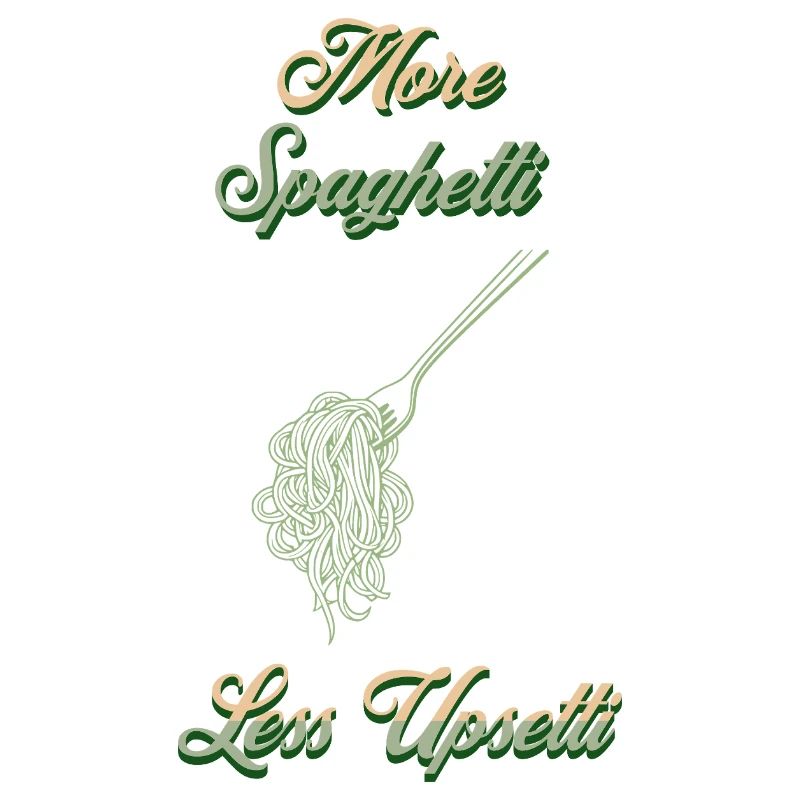 Plus de Spaghetti Upsetti Chef Imprimer Vert