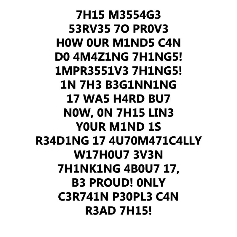 1337 Leetspeak Text