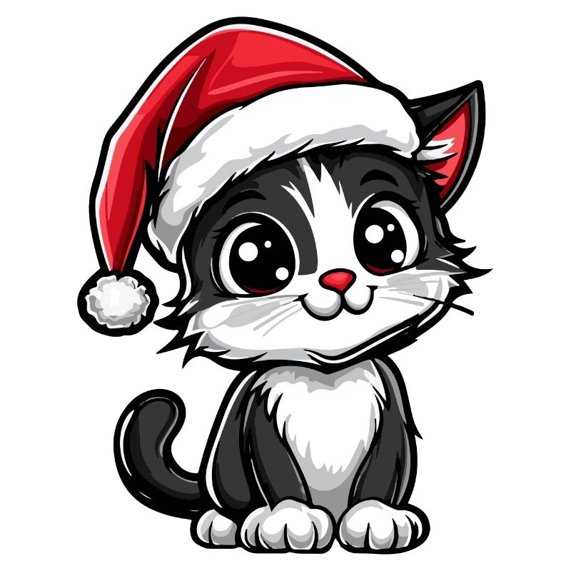 Katze Weihnachten Niedlich