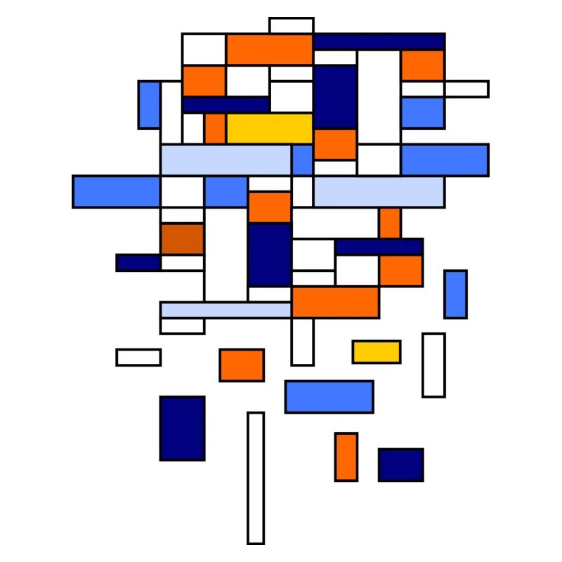 Order / disorder - Colored rectangles