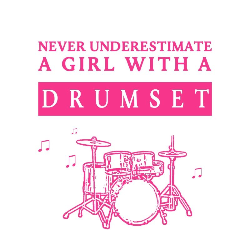 Underestimated Drumset Girl