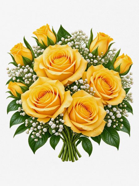 Golden Rose Bouquet Glow