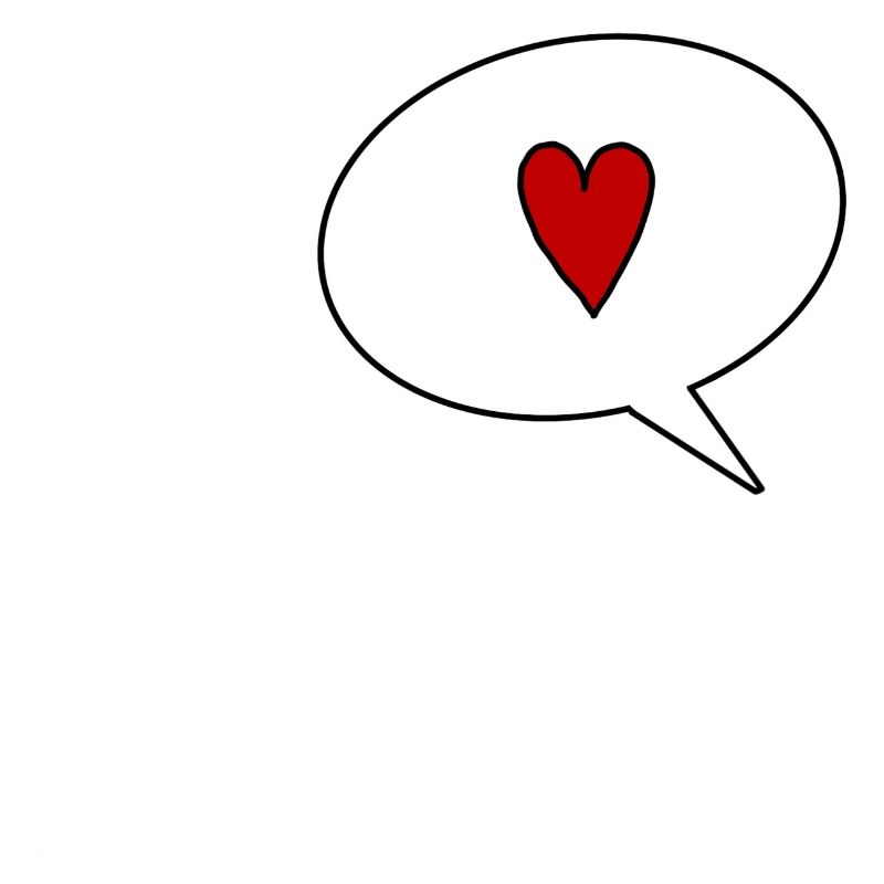 Speechbubble with Heart