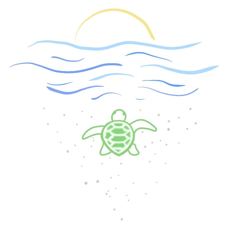 Schildkröte im Meer