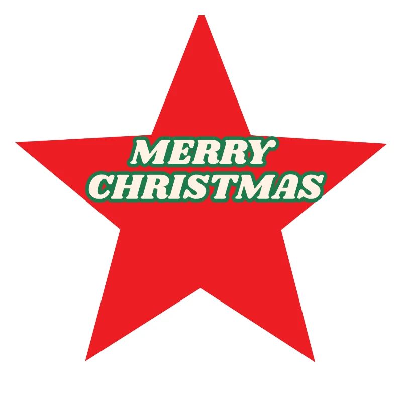Roter Stern Retro Weihnachten