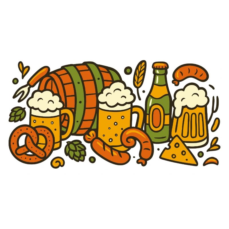 Bayerische Brotzeit – Bier & Brezel