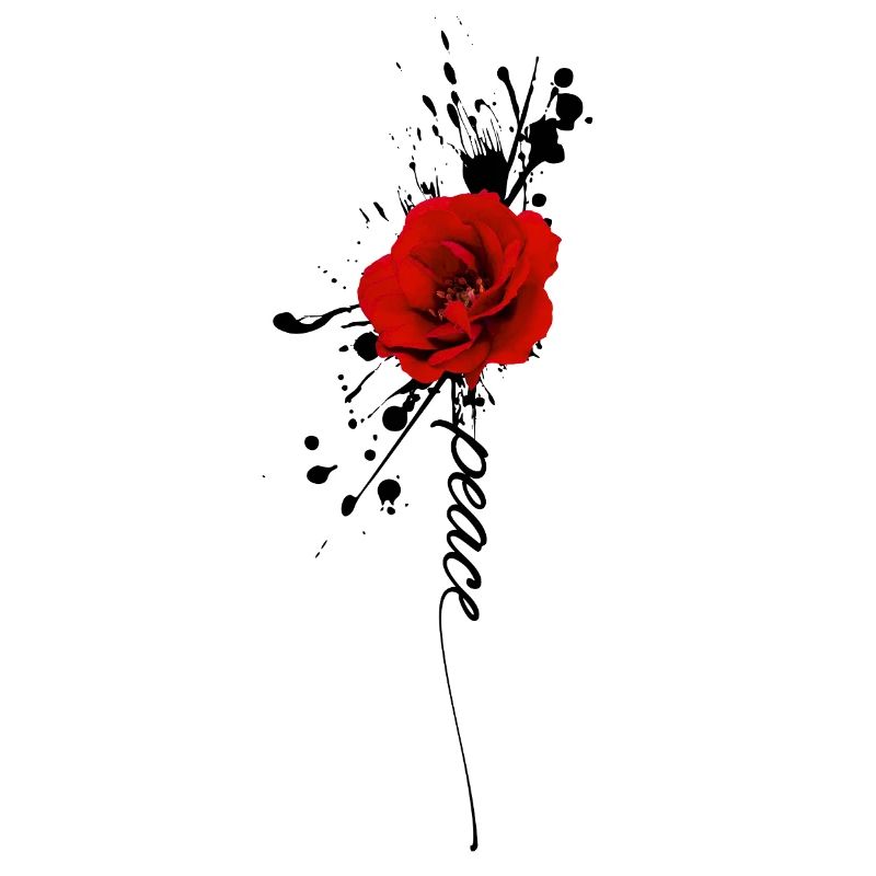 Peace & Rose Ink Style