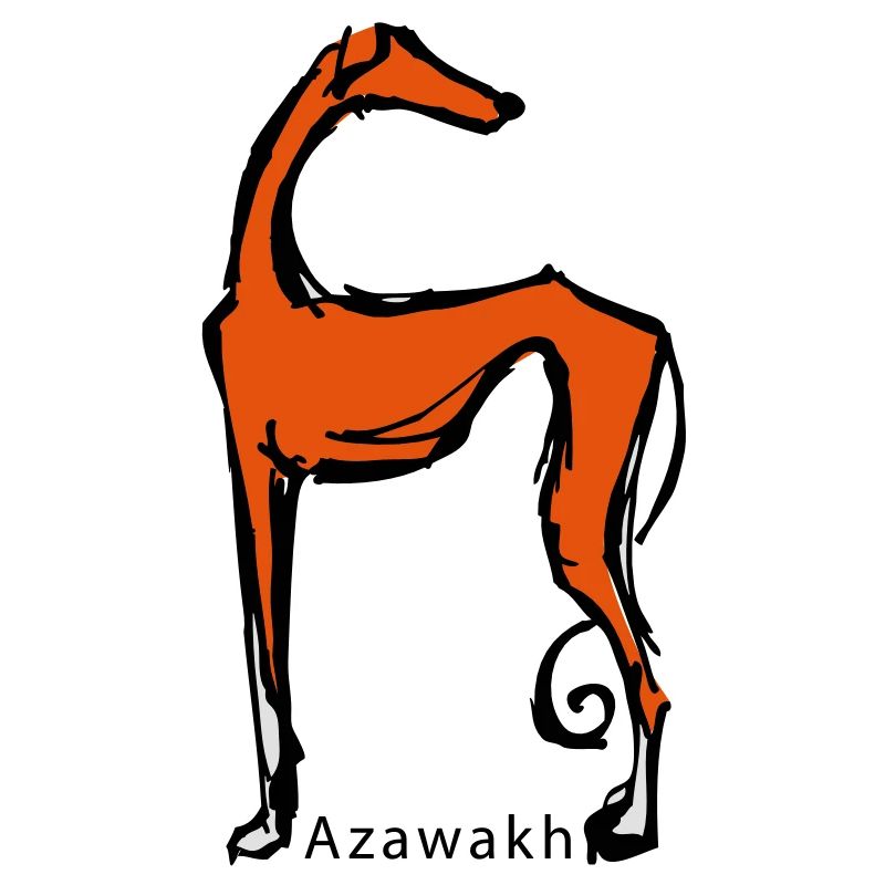 azawakh drawn