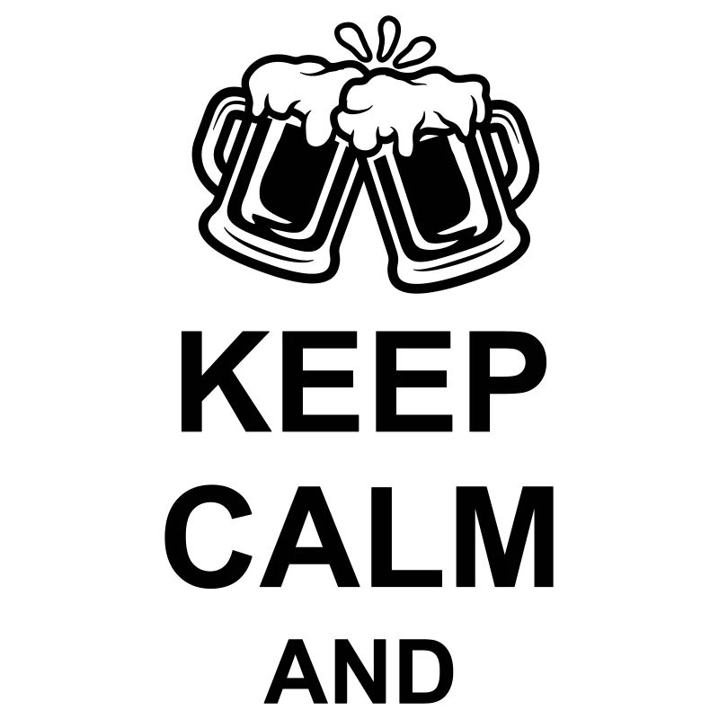 Bier Keep Calm Tekst