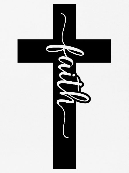 Kreuz mit Schriftzug
